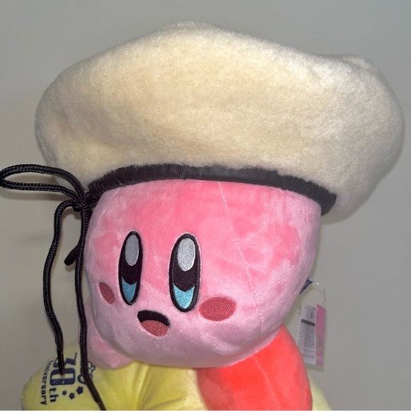 Cream fur beret with adjustable strap - Picture 2 of 8